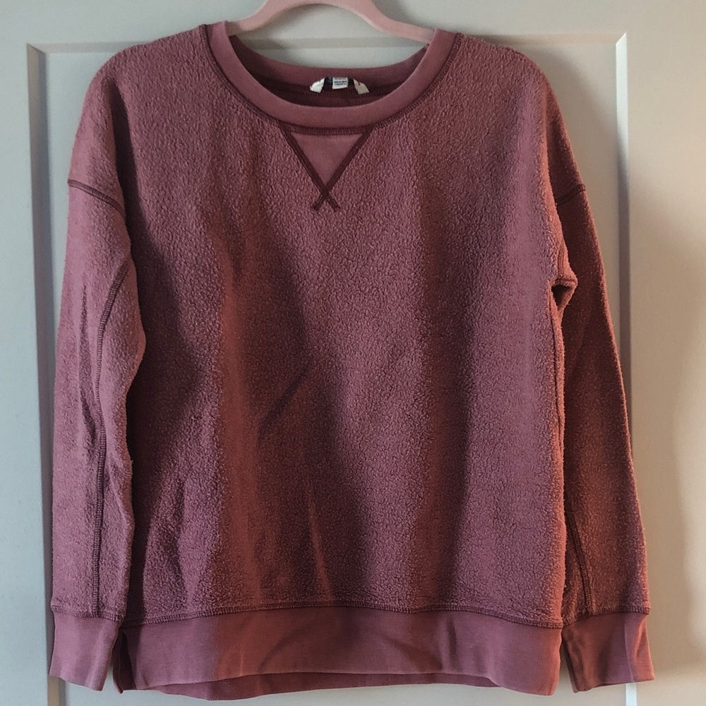 American Eagle Outfitters Mauve Fleece Crewneck Sweatshirt